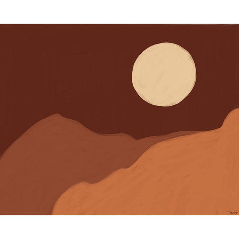 Earthen Landscape 2 White Modern Wood Framed Art Print by Louise, Gigi