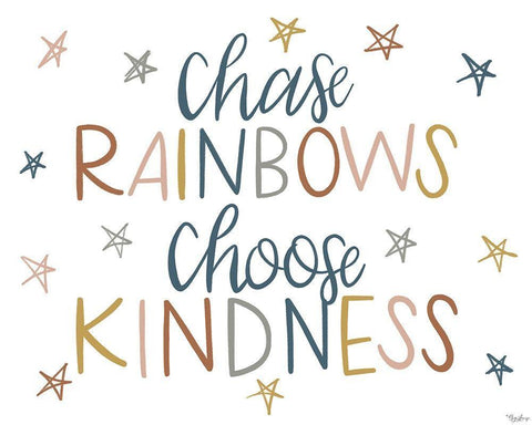 Chase Rainbows Fall Black Ornate Wood Framed Art Print with Double Matting by Louise, Gigi