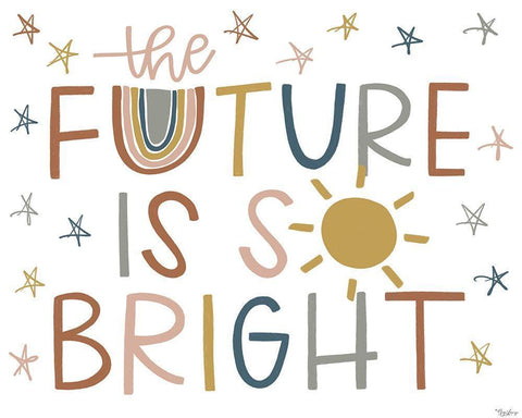 Future Bright Fall Black Ornate Wood Framed Art Print with Double Matting by Louise, Gigi