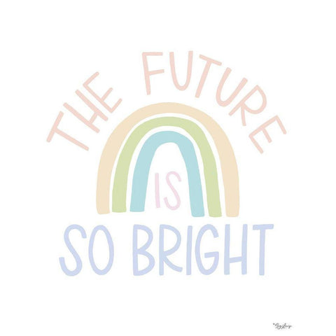 Bright Future Black Modern Wood Framed Art Print by Louise, Gigi