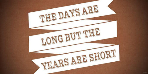 Days Long Orange Black Ornate Wood Framed Art Print with Double Matting by Louise, Gigi