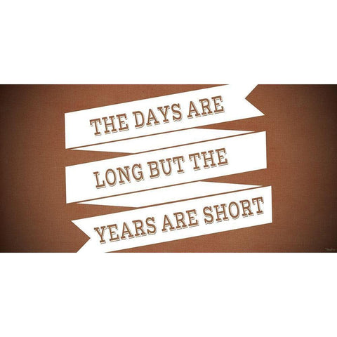 Days Long Orange Black Modern Wood Framed Art Print by Louise, Gigi
