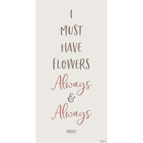 Flowers Always Gold Ornate Wood Framed Art Print with Double Matting by Louise, Gigi