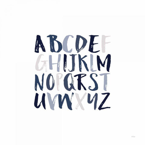 Boy Upper Letters Black Modern Wood Framed Art Print by Louise, Gigi
