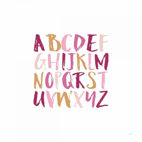 Girl Upper Letters Black Modern Wood Framed Art Print by Louise, Gigi