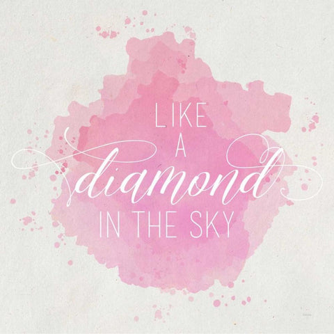 Diamond Sky Pink Black Ornate Wood Framed Art Print with Double Matting by Louise, Gigi