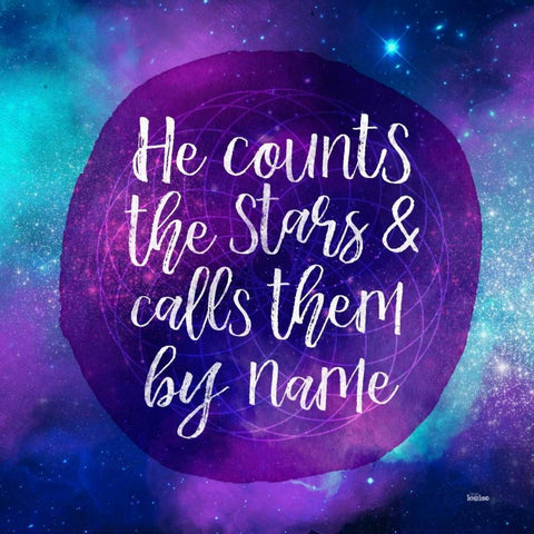 Counting Stars Gold Ornate Wood Framed Art Print with Double Matting by Louise, Gigi