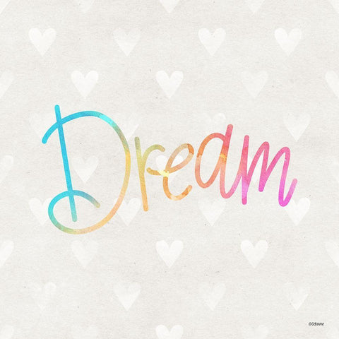 Dream White Modern Wood Framed Art Print with Double Matting by Louise, Gigi