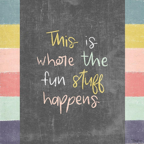 Fun Stuff White Modern Wood Framed Art Print by Louise, Gigi
