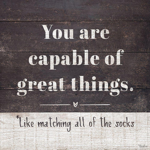 Great Things Black Modern Wood Framed Art Print with Double Matting by Louise, Gigi