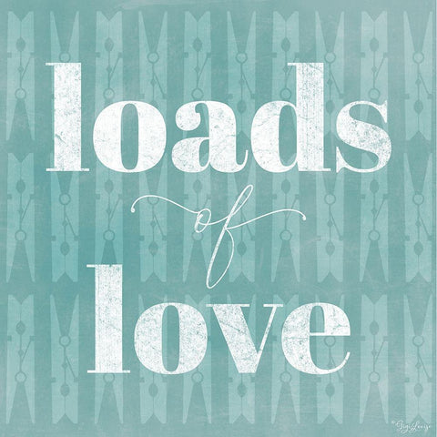 Loads Love Black Modern Wood Framed Art Print with Double Matting by Louise, Gigi