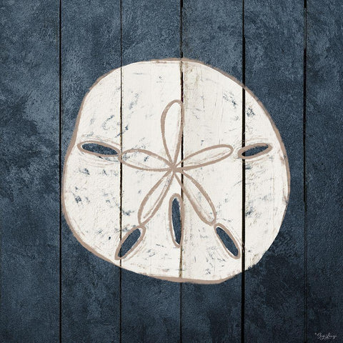 Dream Sand Dollar 2 Black Ornate Wood Framed Art Print with Double Matting by Louise, Gigi