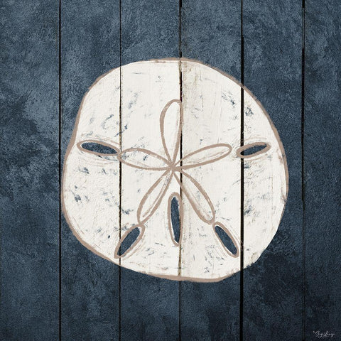 Dream Sand Dollar 2 Gold Ornate Wood Framed Art Print with Double Matting by Louise, Gigi