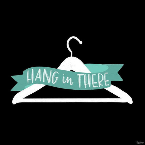 Hang In There Gold Ornate Wood Framed Art Print with Double Matting by Louise, Gigi