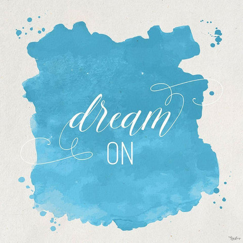 Dream On Black Ornate Wood Framed Art Print with Double Matting by Louise, Gigi