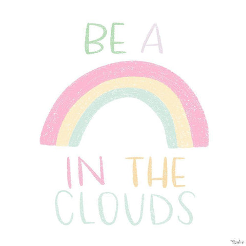 Be A Rainbow Black Ornate Wood Framed Art Print with Double Matting by Louise, Gigi