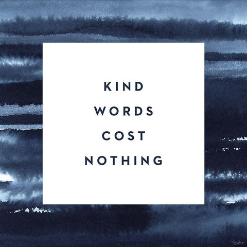 Kind Words Gold Ornate Wood Framed Art Print with Double Matting by Louise, Gigi