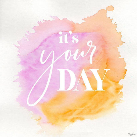 Your Day Black Ornate Wood Framed Art Print with Double Matting by Louise, Gigi