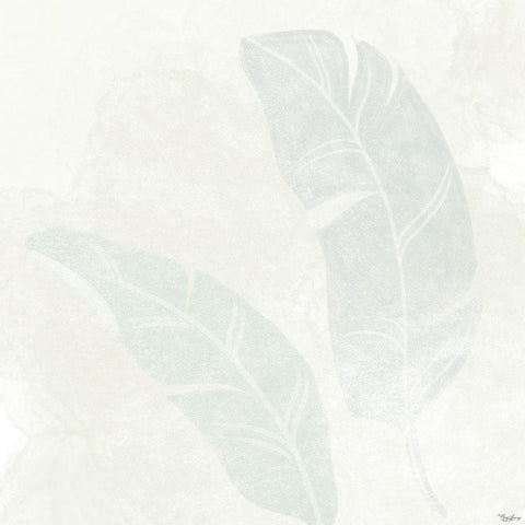 Alabaster Leaves White Modern Wood Framed Art Print by Louise, Gigi