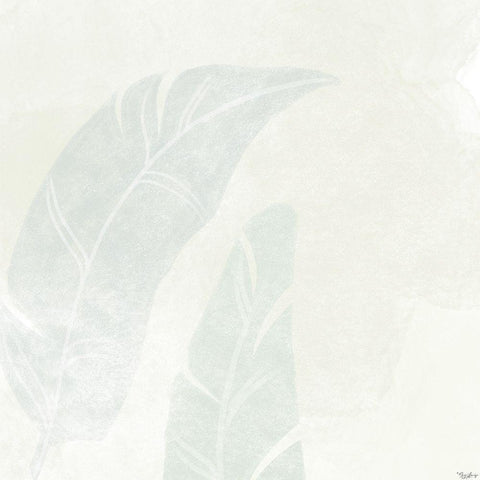 Alabaster Leaves 2 Gold Ornate Wood Framed Art Print with Double Matting by Louise, Gigi