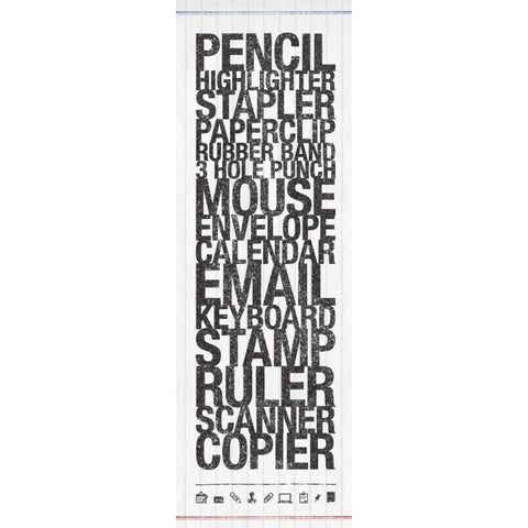 Work Arsenal Black Modern Wood Framed Art Print by Emery, Kristin