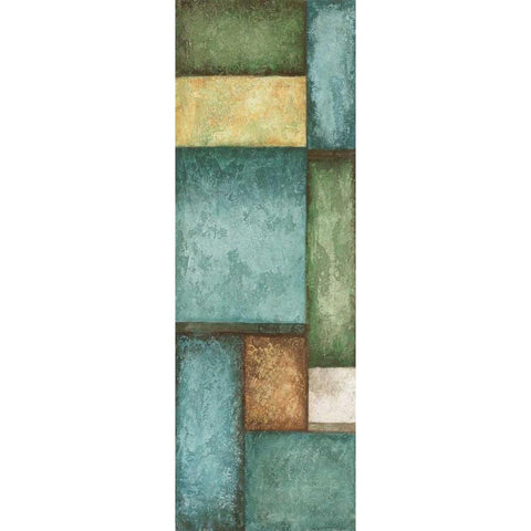 Rectangles Left White Modern Wood Framed Art Print by Emery, Kristin