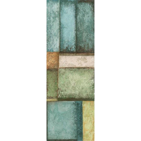 Rectangles Right Gold Ornate Wood Framed Art Print with Double Matting by Emery, Kristin