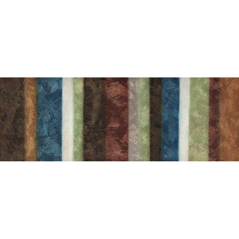 Morroccan Stripes II Gold Ornate Wood Framed Art Print with Double Matting by Emery, Kristin