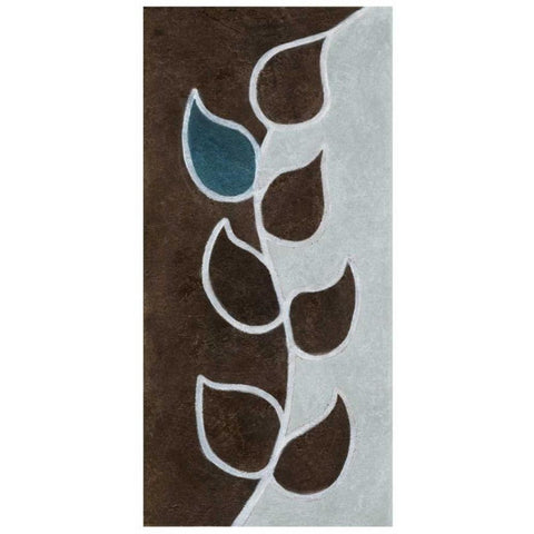 Blue and Brown Lever Gold Ornate Wood Framed Art Print with Double Matting by Emery, Kristin