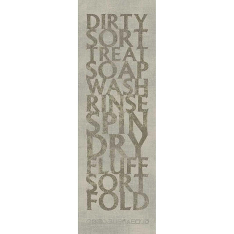 Lanundry List Black Modern Wood Framed Art Print by Emery, Kristin