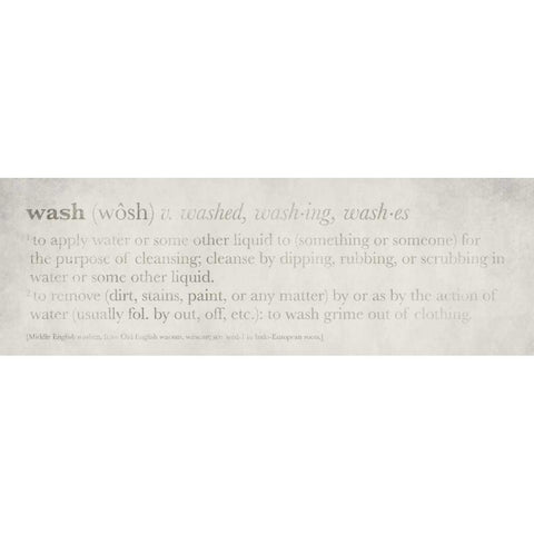 Definitions - Wash I White Modern Wood Framed Art Print by Emery, Kristin
