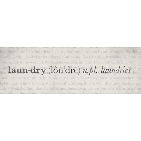 Definitions - Laundry II Black Modern Wood Framed Art Print by Emery, Kristin