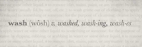 Definitions - Wash II White Modern Wood Framed Art Print with Double Matting by Emery, Kristin