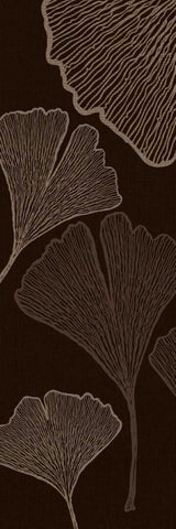 Dark Falling Flowers White Modern Wood Framed Art Print with Double Matting by Emery, Kristin
