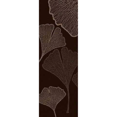Dark Falling Flowers White Modern Wood Framed Art Print by Emery, Kristin
