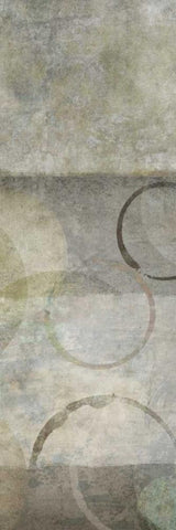 Circles and Patterns I Black Ornate Wood Framed Art Print with Double Matting by Emery, Kristin
