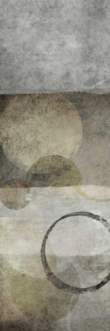 Circles and Patterns II White Modern Wood Framed Art Print with Double Matting by Emery, Kristin