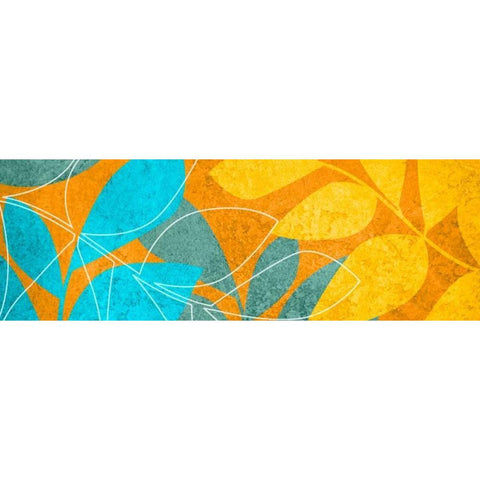 Leaves II White Modern Wood Framed Art Print by Emery, Kristin