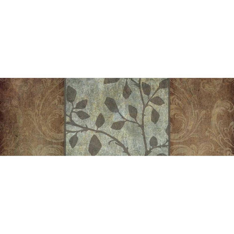 Rustic Leaves I Black Modern Wood Framed Art Print by Emery, Kristin