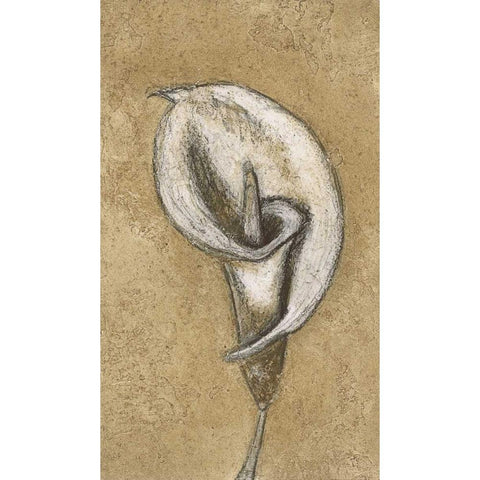 Lily II Gold Ornate Wood Framed Art Print with Double Matting by Emery, Kristin