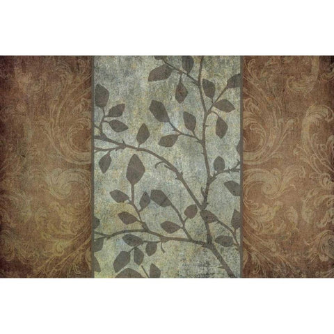 Rustic Leaves I White Modern Wood Framed Art Print by Emery, Kristin