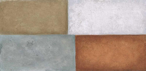 4Tile 2 White Modern Wood Framed Art Print with Double Matting by Emery, Kristin