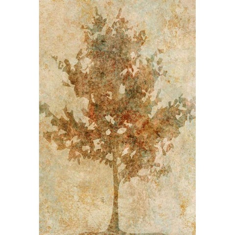 Fall Tree Black Modern Wood Framed Art Print by Emery, Kristin