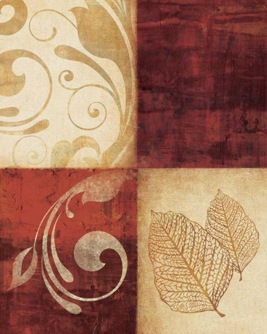 Red DÃ©cor by 4 White Modern Wood Framed Art Print with Double Matting by Emery, Kristin
