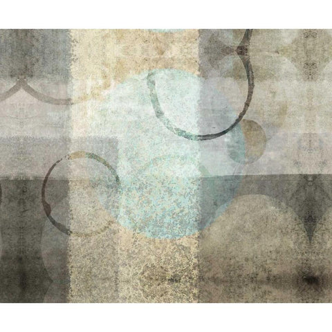Paradise Moon I Black Modern Wood Framed Art Print with Double Matting by Emery, Kristin