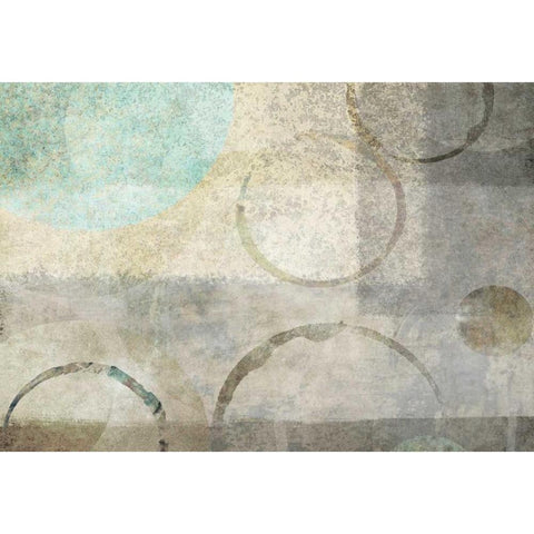 Paradise Moon II Black Modern Wood Framed Art Print with Double Matting by Emery, Kristin