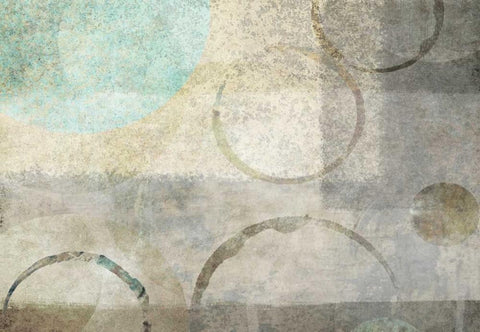 Paradise Moon II White Modern Wood Framed Art Print with Double Matting by Emery, Kristin