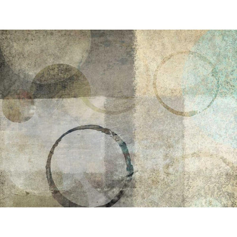 Paradise Moon III Black Modern Wood Framed Art Print with Double Matting by Emery, Kristin