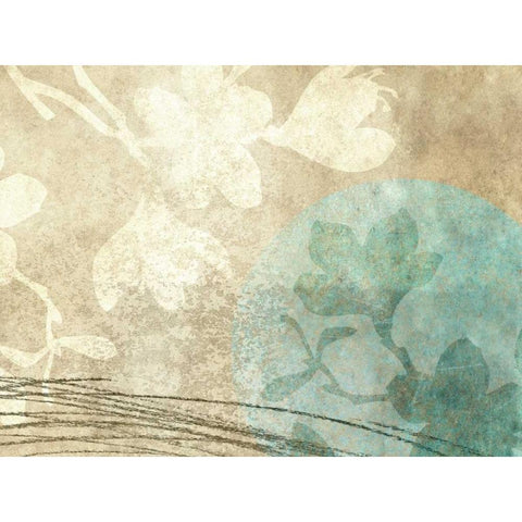 Paradise Moon V Black Modern Wood Framed Art Print with Double Matting by Emery, Kristin
