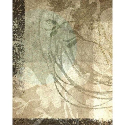 Paradise Moon VIII Black Modern Wood Framed Art Print with Double Matting by Emery, Kristin